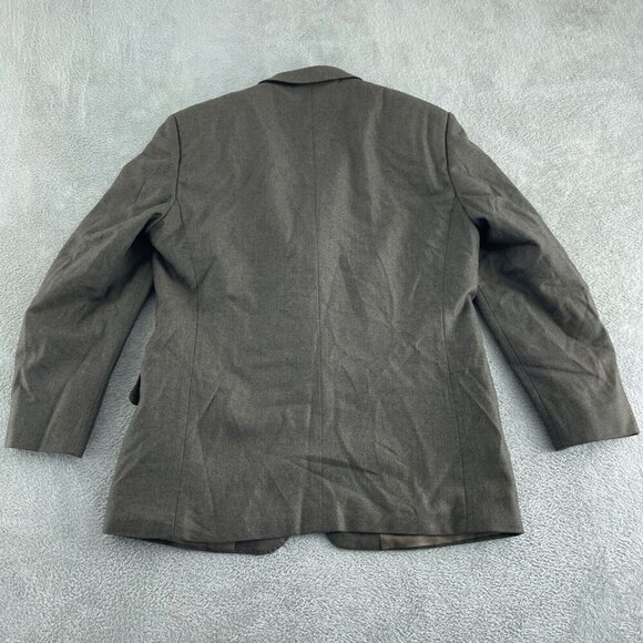 Ermenegildo Zegna Mens Wool Jacket 43 Brown Single-Breasted Sport Coat  0172 - Picture 2 of 12